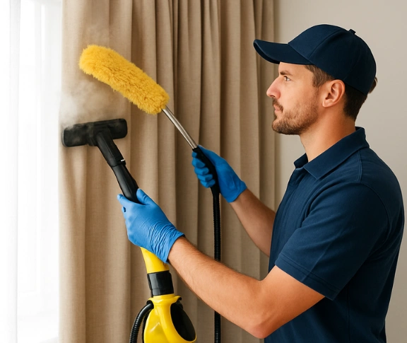 Trusted residential curtain cleaning technician Matty Curtain Cleaning taren-point-nsw QLD