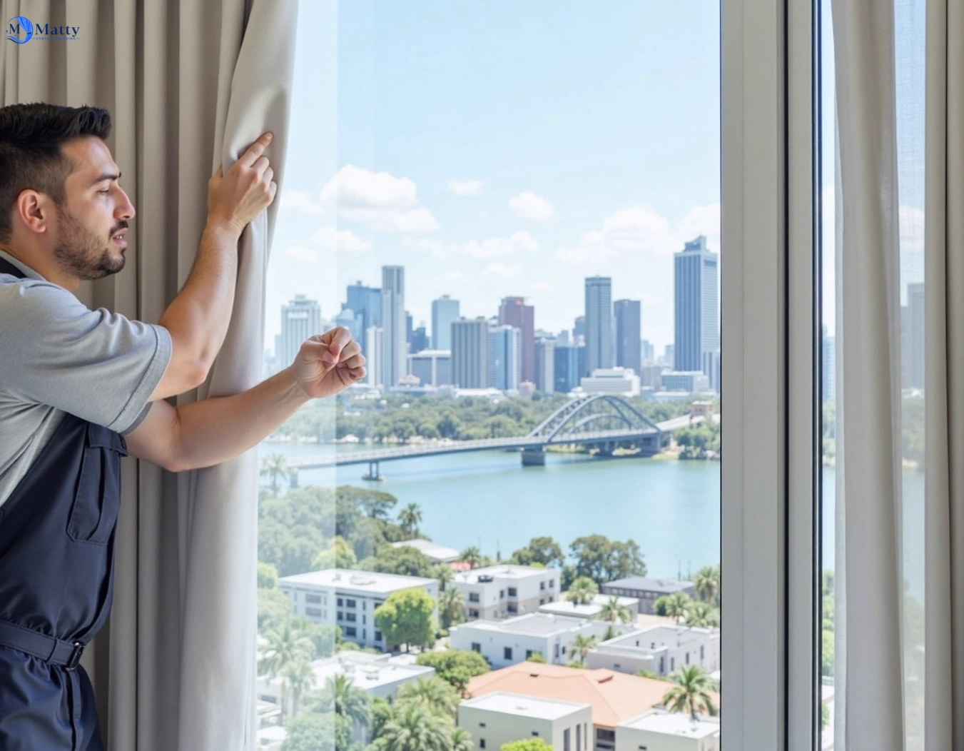 Professional curtain steam cleaning service taren-point-nsw QLD by Matty Curtain Cleaning